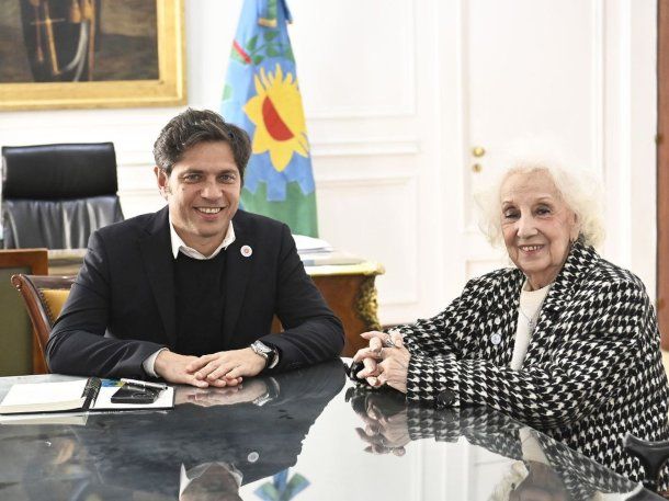 Axel Kicillof y Estela de Carlotto