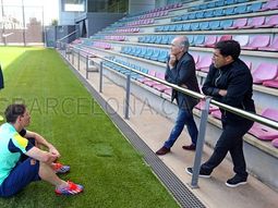 sabella visito barcelona para hablar con messi y mascherano sabella visito barcelona para hablar con messi y mascherano
