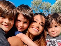 Así fueron los días de Antonela Roccuzzo sin Messi y con sus hijos en Londres