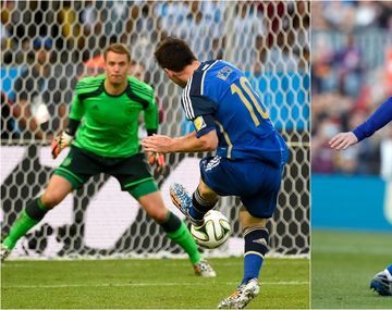 Messi contra Neuer en Brasil 2014 y contra el Eibar en 2020