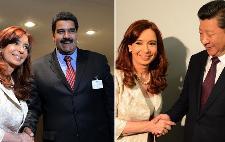 Cristina se reunió con sus pares de Venezuela y China