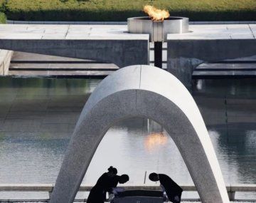 Monumento de la Paz de Hiroshima, ubicado donde cayó la bomba atómica el 6 de agosto de 1945 