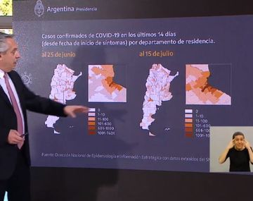 Las filminas de Alberto Fernández: El esfuerzo no ha sido inútil
