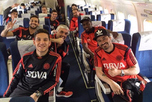 Tras muchas demoras, River ya está en Brasil