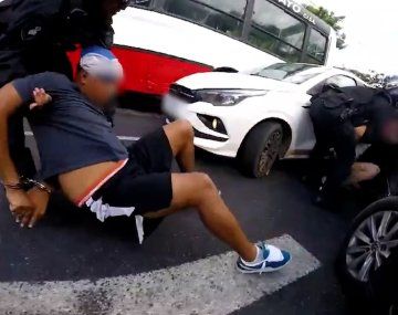 Una impactante persecución en General Paz terminó en choque múltiple