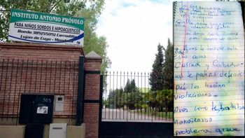 Una de las víctimas contó por escrito la pesadilla que vivió en el instituto mendocino Una de las víctimas contó por escrito la pesadilla que vivió en el instituto mendocino