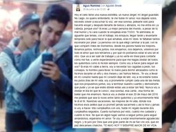 Agustín le escribió una carta a su novio fallecido en la Tragedia de Mendoza Agustín le escribió una carta a su novio fallecido en la Tragedia de Mendoza