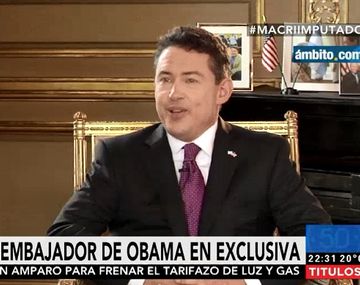 El embajador de Estados Unidos defendió a Macri