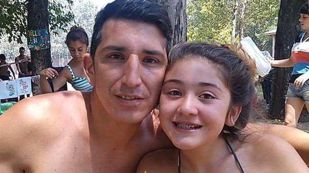 Valentina Arias con su papá Jorge Zapata