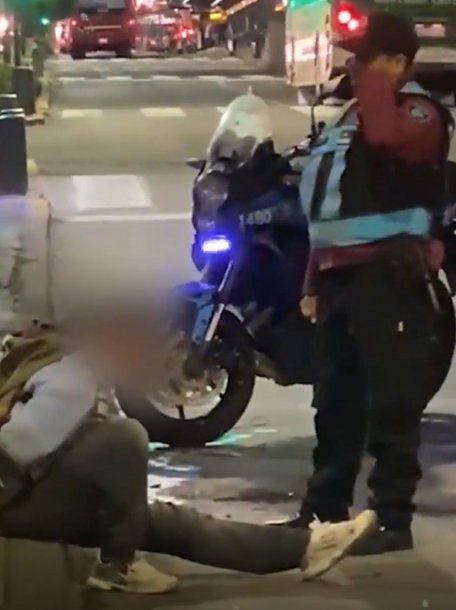 Apuñalaron a un inspector de colectivos cerca del Obelisco