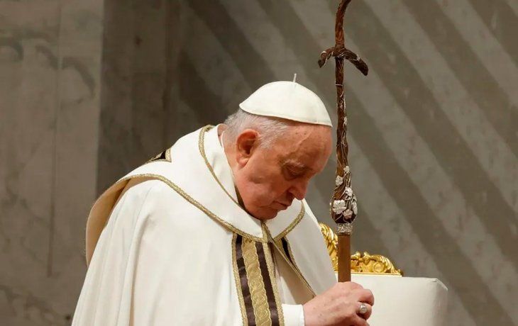 Pese a sus problemas de salud, el Papa estuvo en la misa del Jueves Santo
