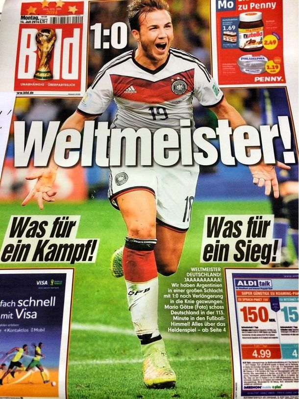 La prensa alemana, rendida a los pies de Mario Götze