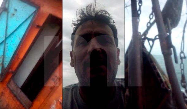 Está medio podrido: el video de uno de los tripulantes sobre el buque pesquero