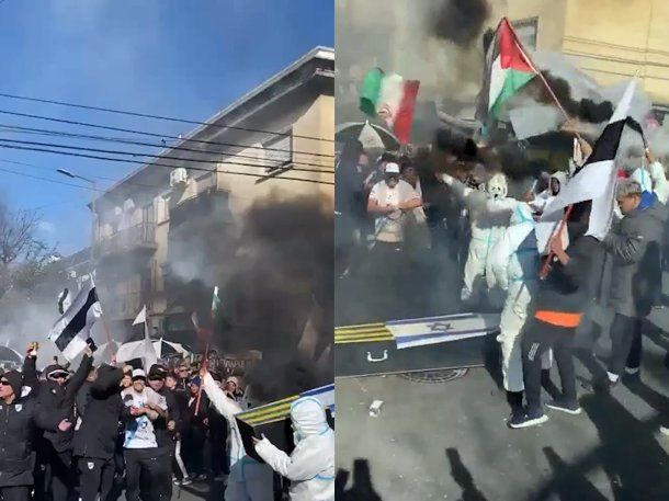 Hinchas de All Boys llevaron un ataúd con la bandera de Israel en un partido ante Atlanta