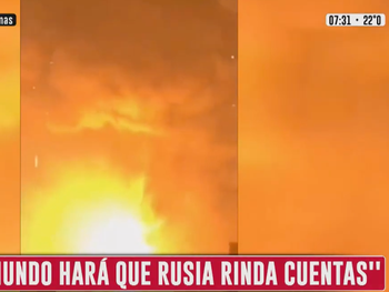 Estremecedor: así fueron los primeros bombardeos rusos en Ucrania