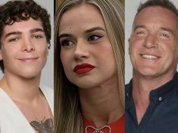 Juani Car, Cinzia Francischiello y Eduardo Carrera, de Gran Hermano Generación Dorada. Juani Car, Cinzia Francischiello y Eduardo Carrera, de Gran Hermano Generación Dorada.