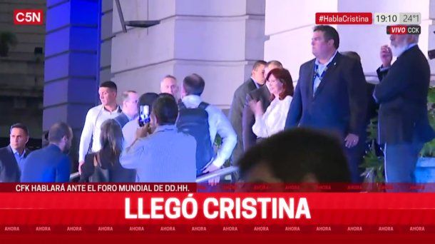 VIDEO: Así llegaba Cristina Kirchner al CCK