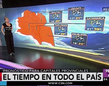El pronóstico del tiempo para todo el país en C5N