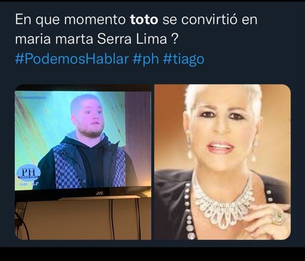 Toto Kirzner bromeó sobre su parecido con María Martha Serra Lima