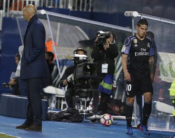 James Rodríguez se enojó con Zidane