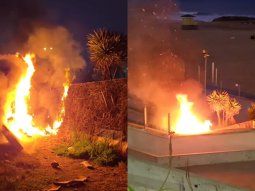 Feroz incendio en conocido balneario: tuvieron que apagarlo los vecinos con arena