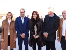 Anabel Fernández Sagasti, Sergio Uñac, Cristina Kirchner, José Luis Gioja, y Marcelo Lima