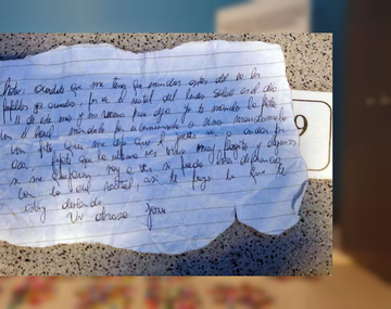 La carta con la que un narco pide proviciones