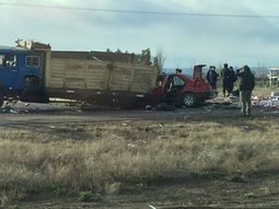 Accidente en la ruta 40: dos muertos