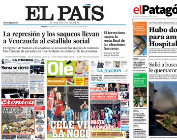 Tapas de diarios del sábado 22 de abril de 2017