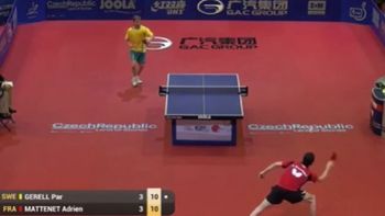 ¿el mejor de la historia? un interminable punto en un partido de ping pong ¿el mejor de la historia? un interminable punto en un partido de ping pong