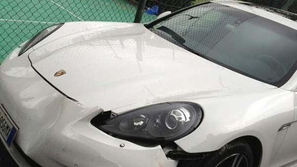 Wanda Nara chocó con su lujoso auto en Italia