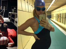 Evangelina Anderson, embarazada. Evangelina Anderson, embarazada.