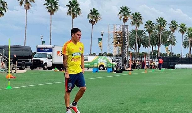 Terror para River: Juanfer Quintero entrenó diferenciado en la práctica de Colombia