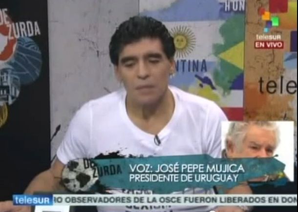 Maradona y Mujica repudiaron la dura sanción de la FIFA a Suárez