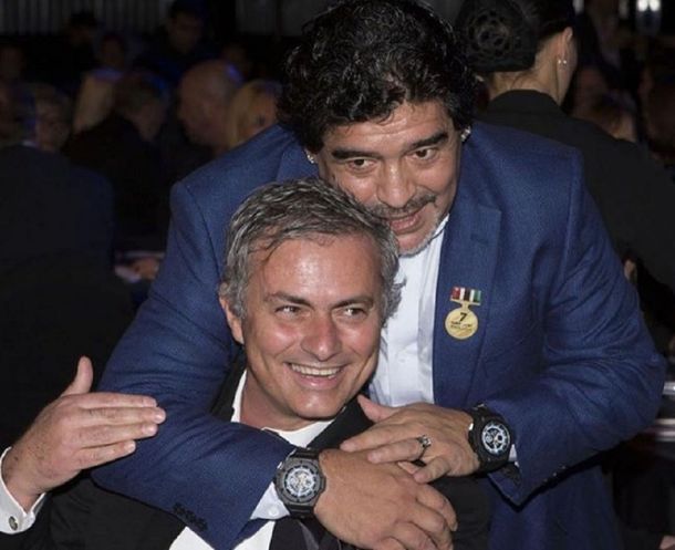 Maradona respaldó a Mourinho - Crédito: @josemourinho