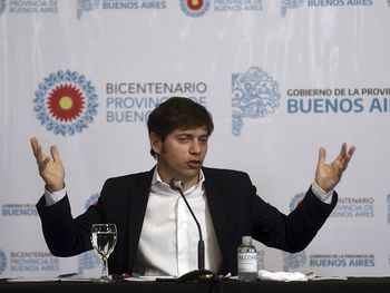 El gobernador bonaerense, Axel Kicillof