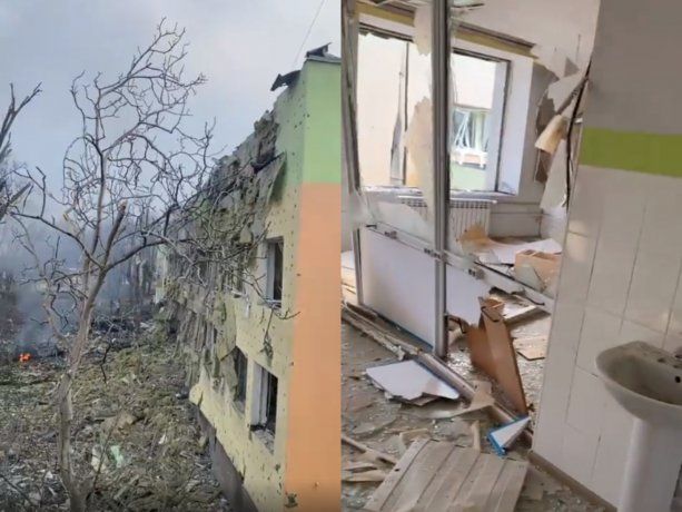 Rusia bombardeó un hospital infantil en Mariúpol