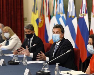 Sergio Massa recibió en Diputados a los embajadores de la UE