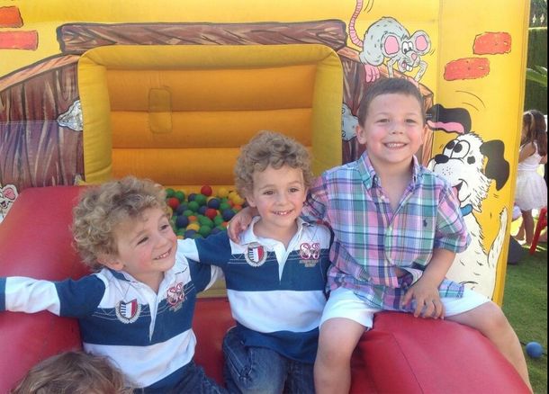 El álbum de fotos del cumpleaños de Bastian, el hijo de Evangelina Anderson