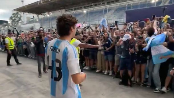 La locura por Franco Colapinto en Interlagos (Brasil).