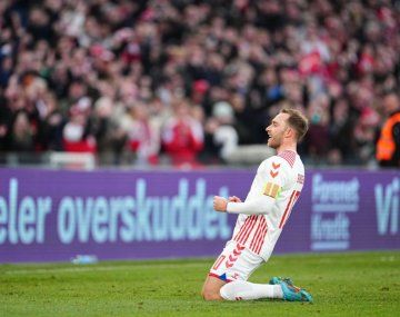 Cristian Eriksen volvió a hacer un gol para Dinamarca
