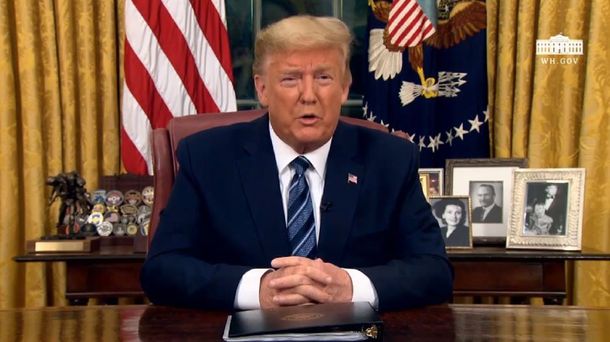 Coronavirus:  Donald Trump impide los ingresos de Europa