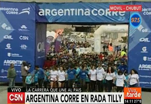 Así fue la largada del Argentina Corre en Rada Tilly
