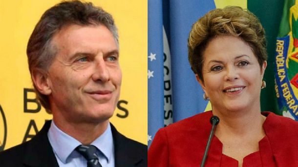 Macri será recibido el viernes en Brasil por Dilma Rousseff