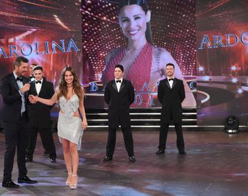 Pampita llega al estudio del Bailando de ShowMatch