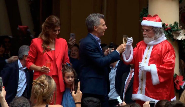 VIDEO: El año que Macri dejó flaco y amargado a Papá Noel