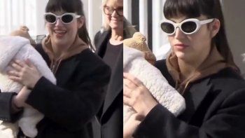 Úrsula Corberó paseando con Dante Darín. Úrsula Corberó paseando con Dante Darín.