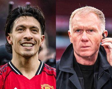 Picante cruce en Manchester United: el duro ida y vuelta entre Licha Martínez y Scholes
