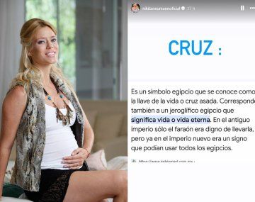 Nicole Neumann explicó el significado del nombre de su bebé