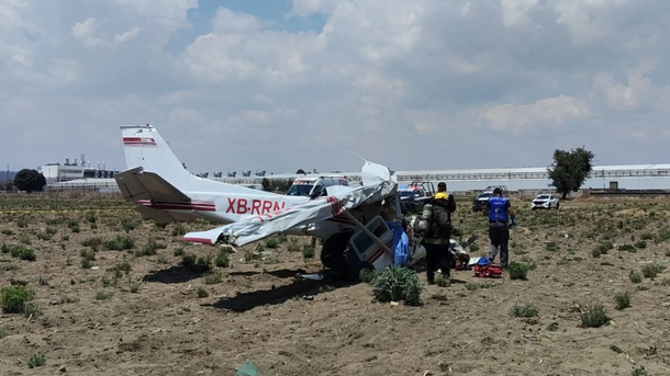 Tragedia con una avioneta en Puebla.